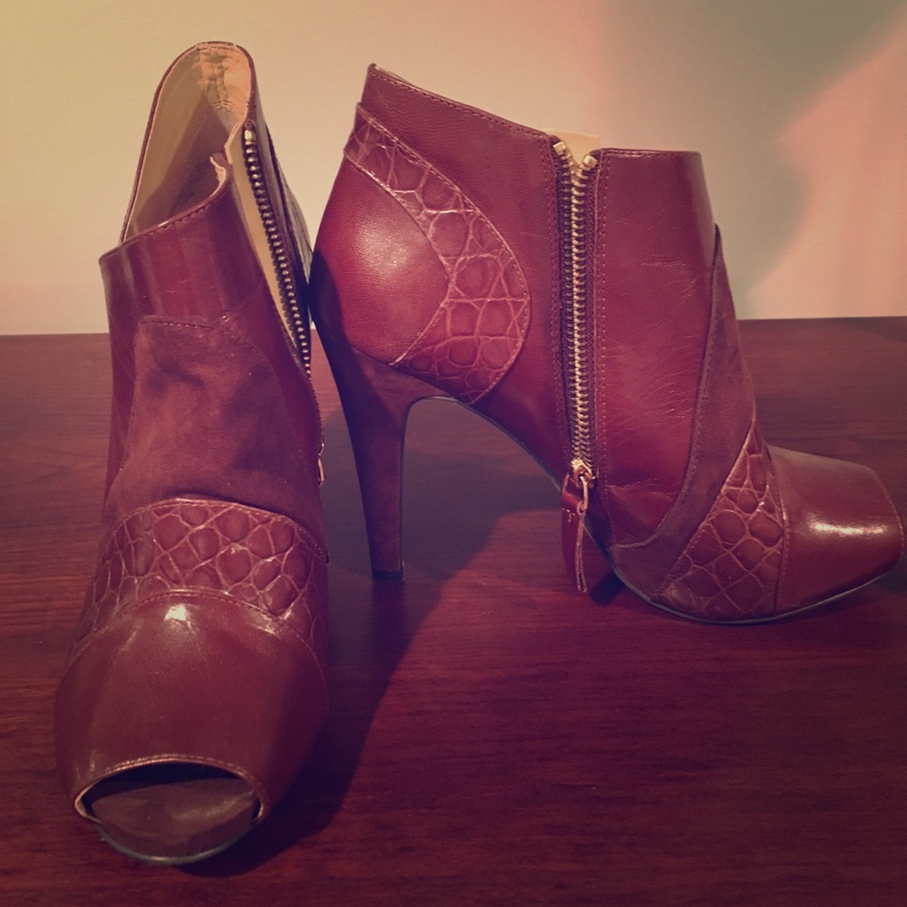 Peep Toe Shoe Boots.